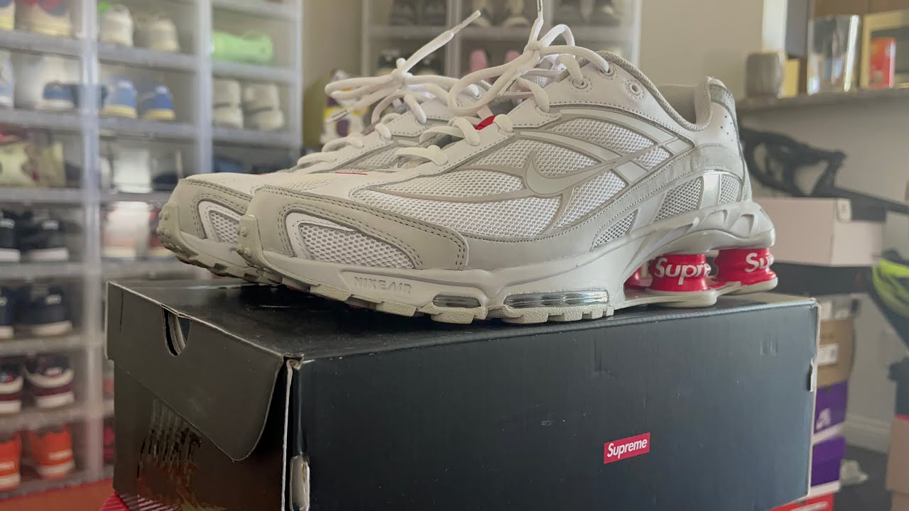 Supreme x Nike Shox Ride 2 Grey Fog On foot and Review