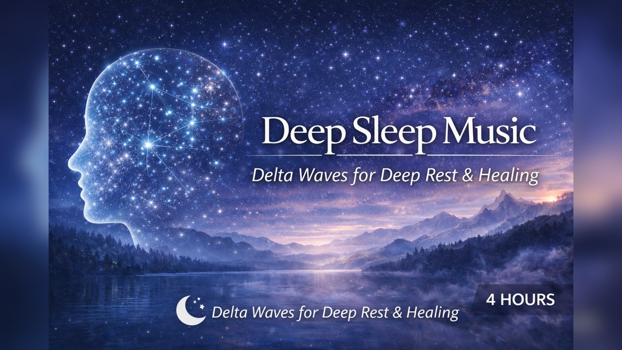 Sleep Music for Insomnia (4 Hours) – Soft Piano + Ambient (No Talking)