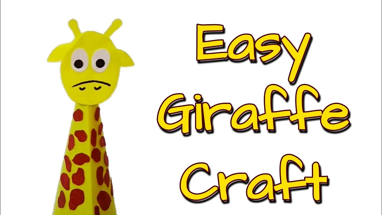 origami Giraffe । How to make a Paper giraffe । easy Crafts for kids ।DIY