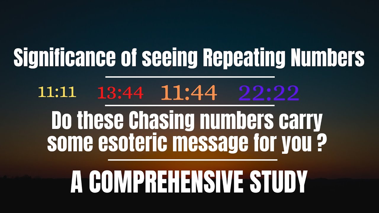 Spiritual understanding of seeing Repeating Numbers - Do they really hold secrets to our Success ?