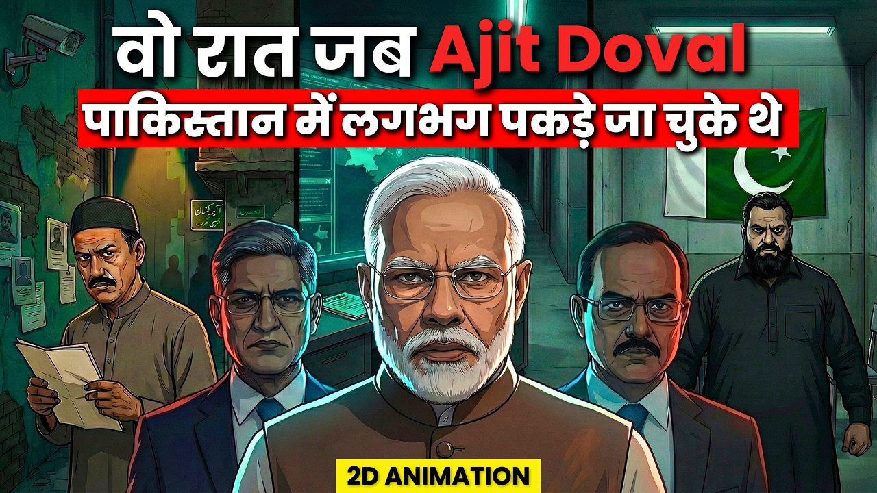 India Ka Asli Dhurandhar Ajit Doval: 7 Saal Musalmaan Bankar ISI Ko Chakma Diya | 2D Animation