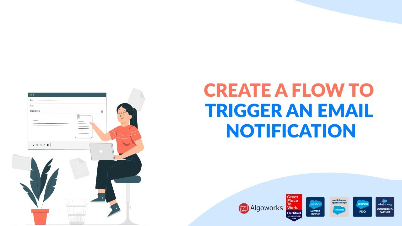 Ep 70 - Create Flows To Trigger Email Notifications in Salesforce Lightning | Learn Salesforce Flows
