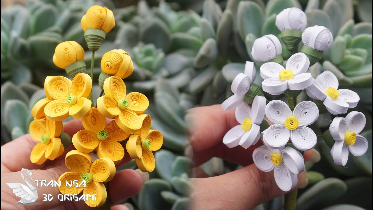 Quilling lilac flower tutorial , home decoration idea | tutorial de flor de papel lila