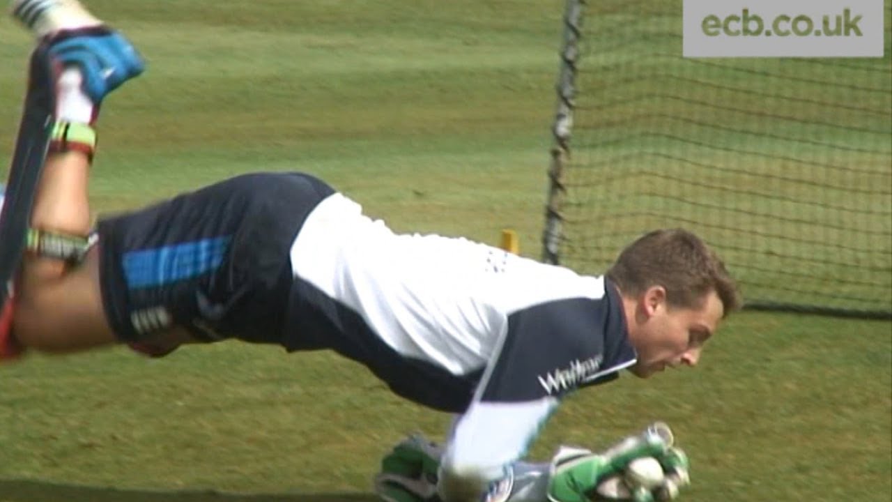 England wicketkeeper Jos Buttler training ahead of Scotland ODI