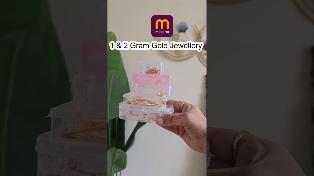 Daily Use Gold Jewellery Meesho #1gramgold #meesho #jewelry #meeshohaul #viralshorts #trending