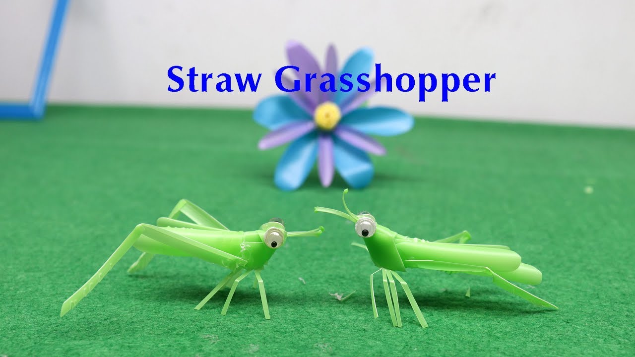 How to make a Grasshopper with a Straw