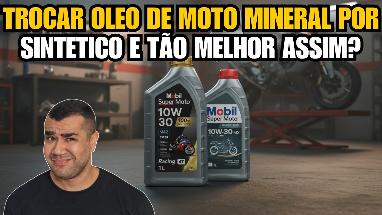TROCAR OLEO DE MOTO MINERAL POR SINTETICO JUSTIFICA TANTO A DIFERENÇA DE PREÇO?