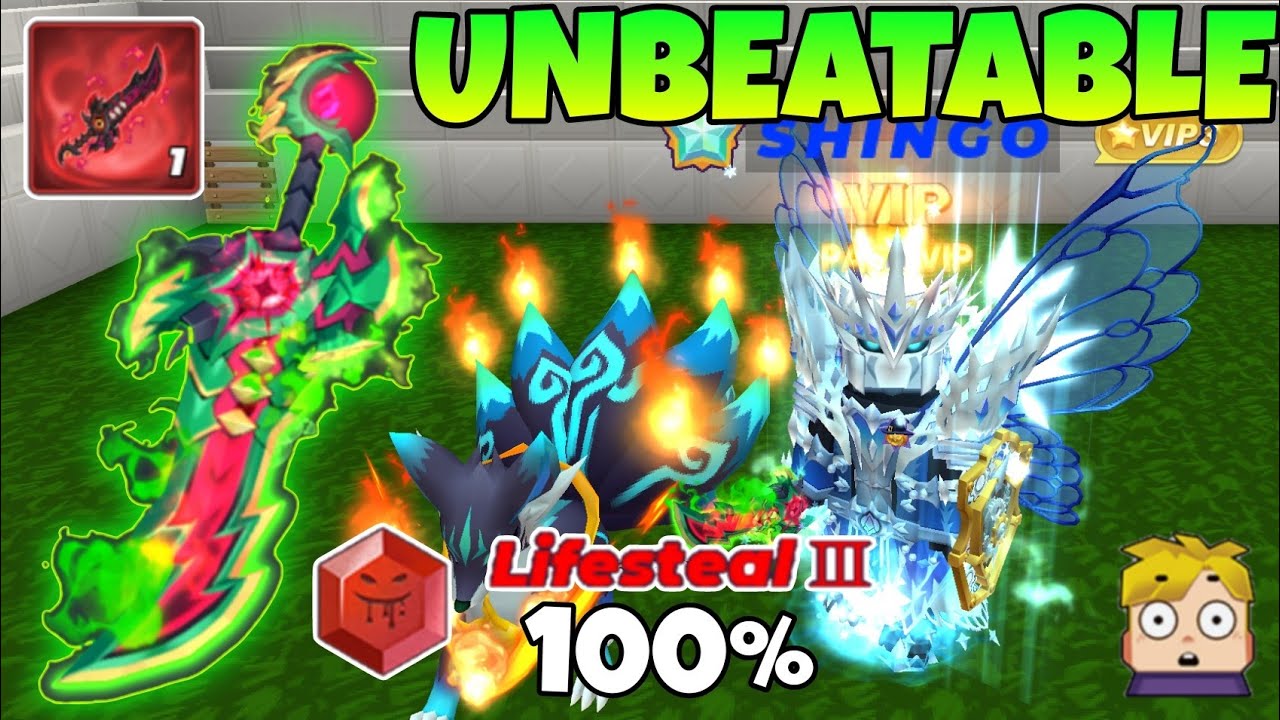 UNLIMITED LIFE STEAL COMBO in Skyblock Blockman go 🩸