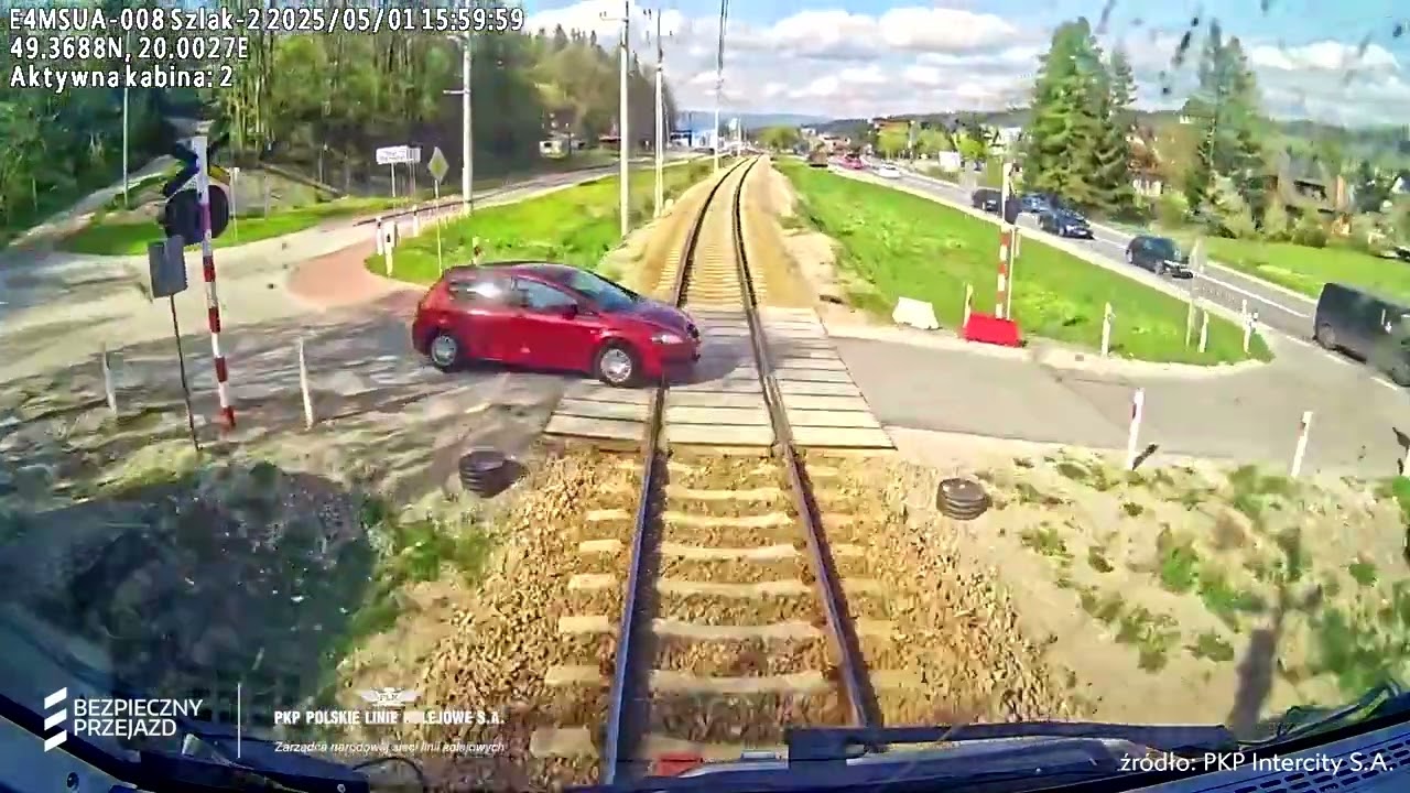 POV: wypadek na przejeździe w Poroninie