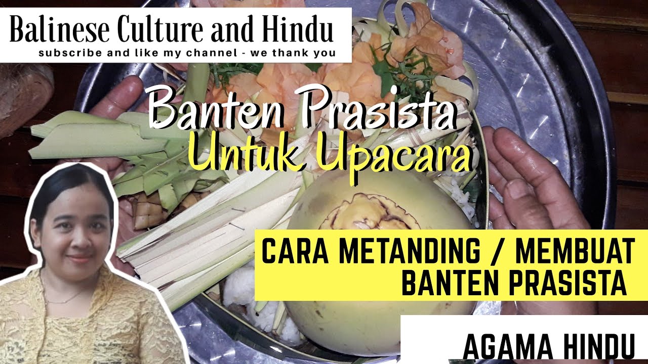Cara metanding / membuat Banten Prasista | Belajar Banten Bali | By. IGAR KP