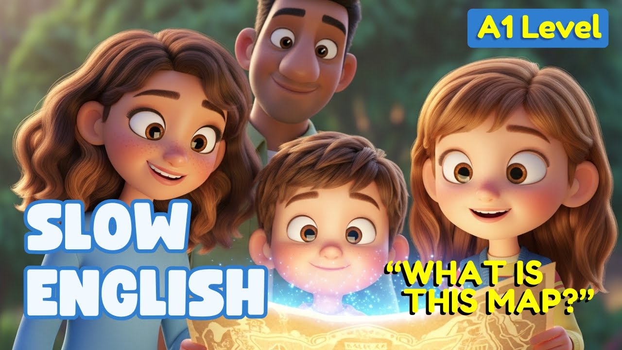 The Talking Map Adventure 🗺️ | Easy English Story & Directions (A1)