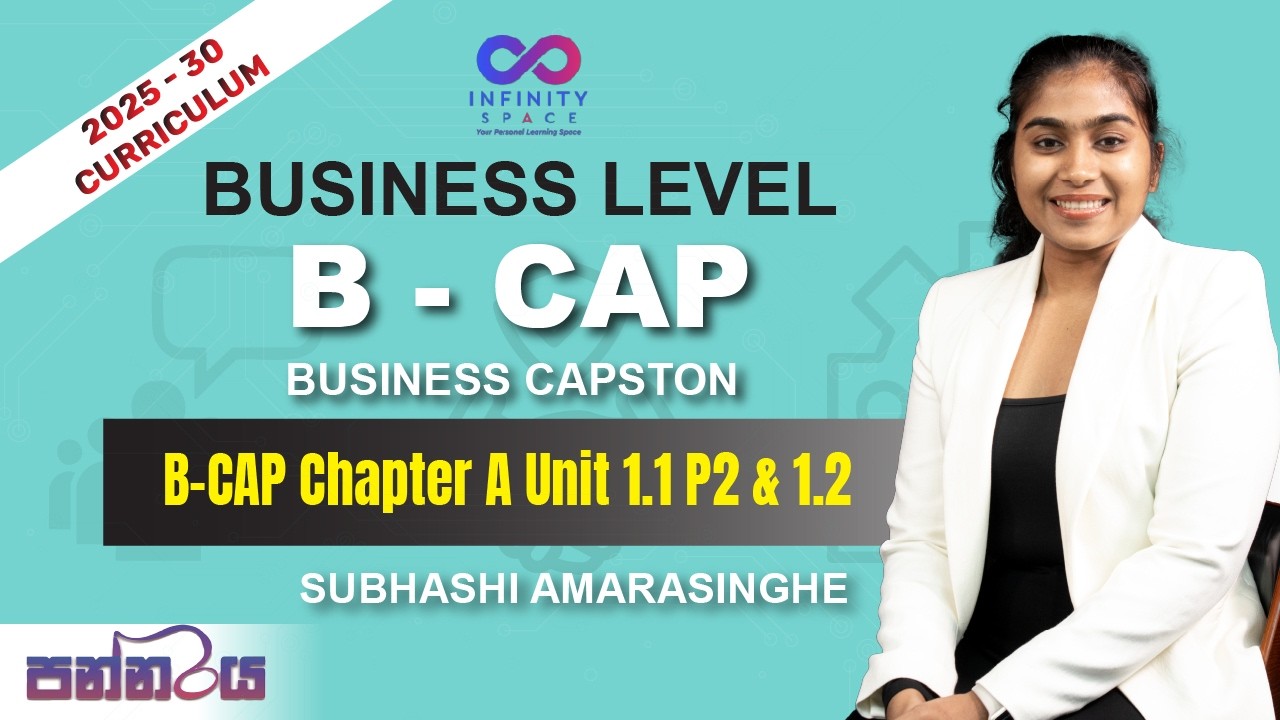 B CAP Chapter A Unit1.1 P2 & 1.2 | BL- B - CAP | #casrilanka #charteredaccountant #BCAP