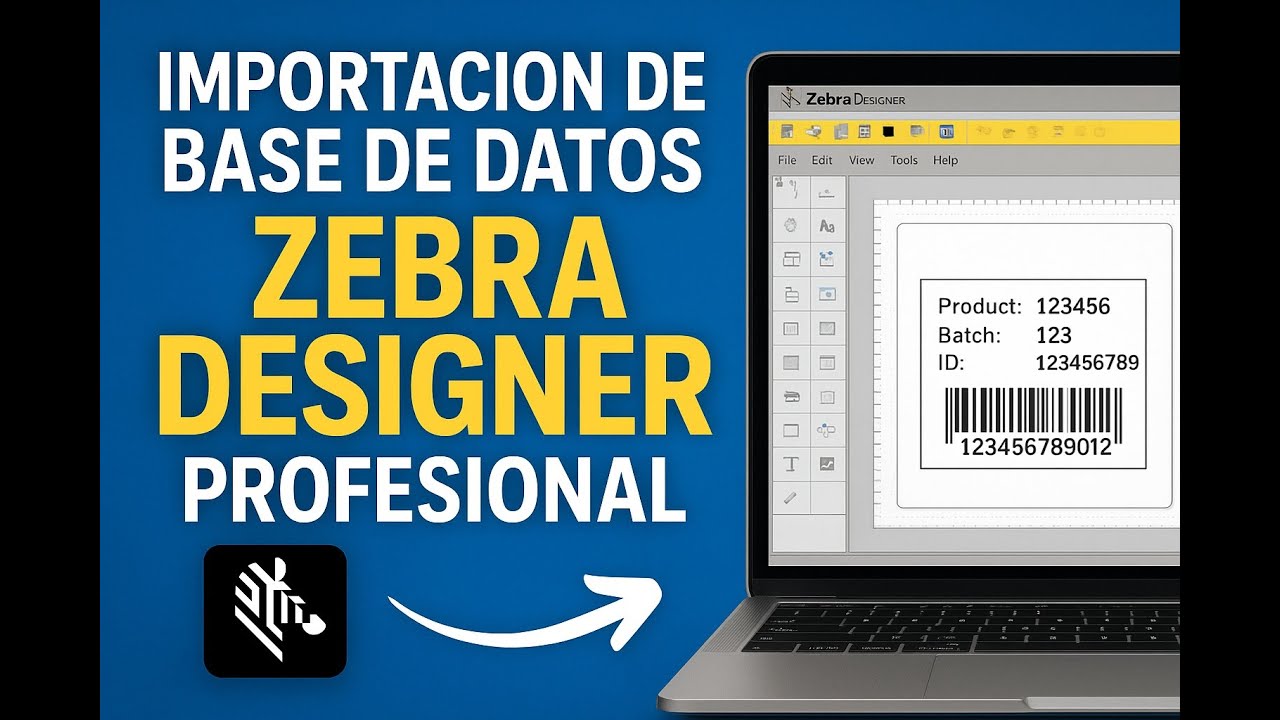 Cómo importar una base de datos en Zebra Designer Profesional | Tutorial impresión de etiquetas