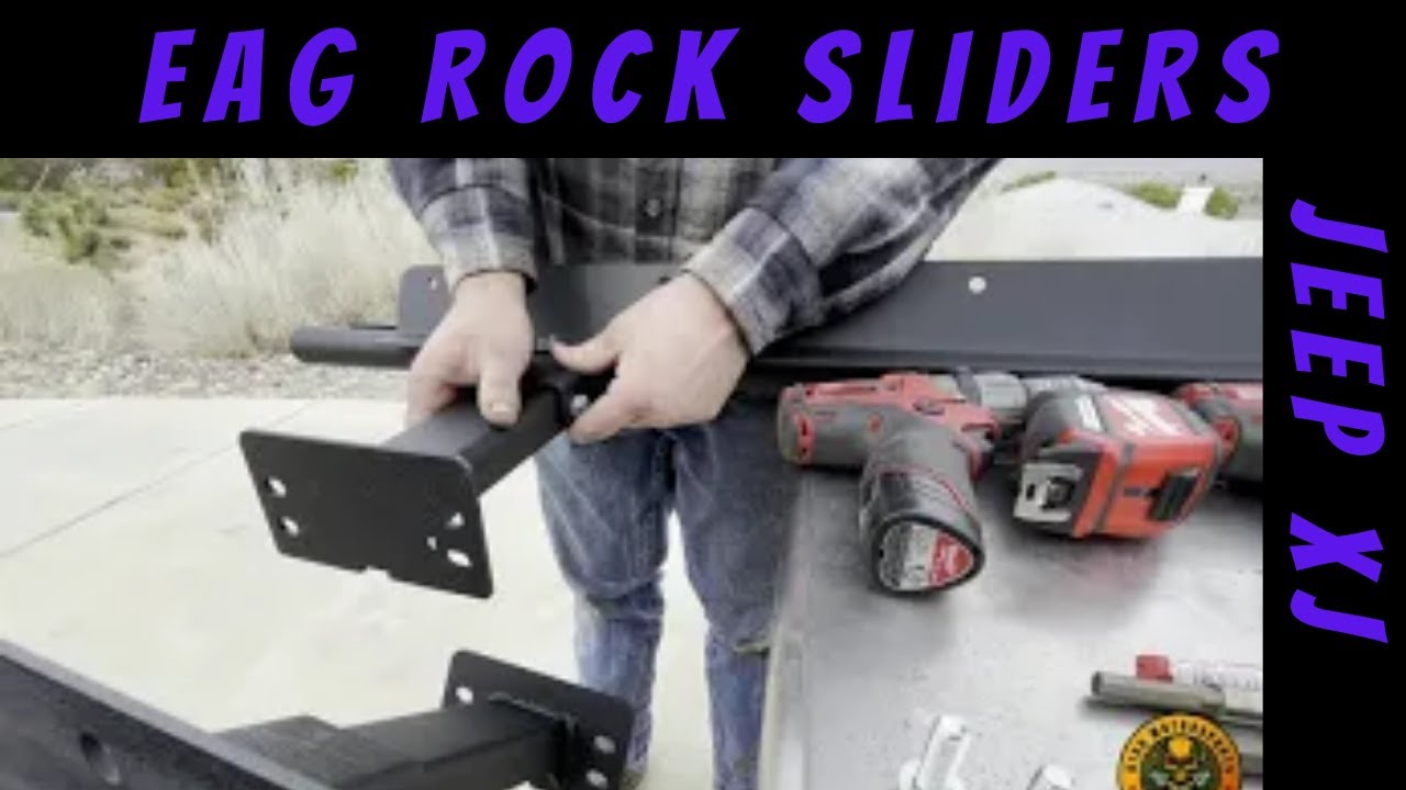 Установка слайдеров EAG Jeep XJ Rock Sliders