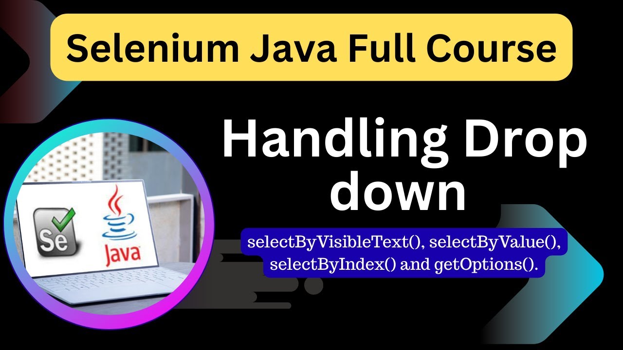 Обработка выпадающих списков в Selenium Java | Пример использования класса Select в реальном времени