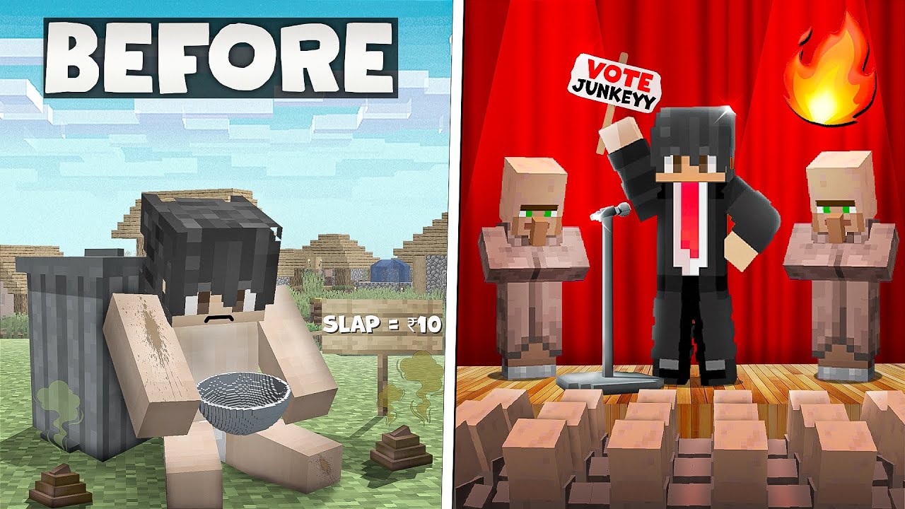 POOR TO RICH VILLAGER PRESIDENT IN MINECRAFT!