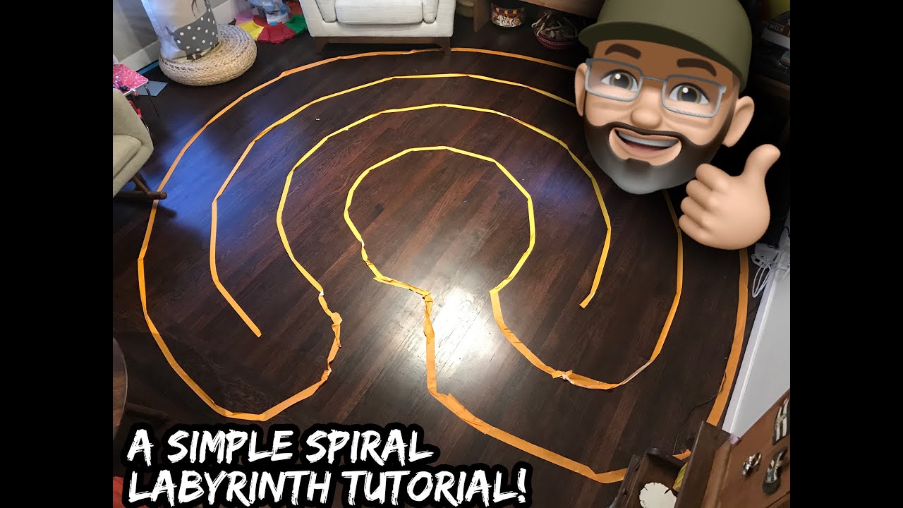 How to Create a Simple Labyrinth from a Precise Spiral!