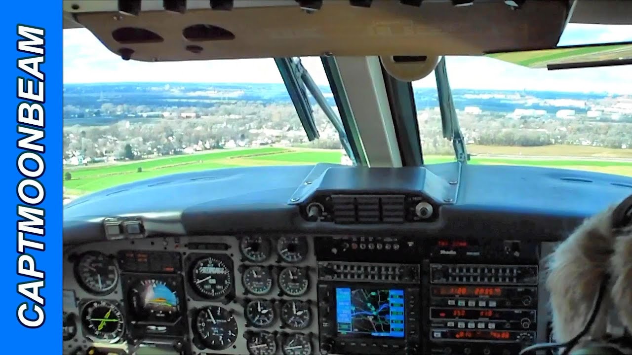 King Air 200 Gusty Takeoff from the Cockpit