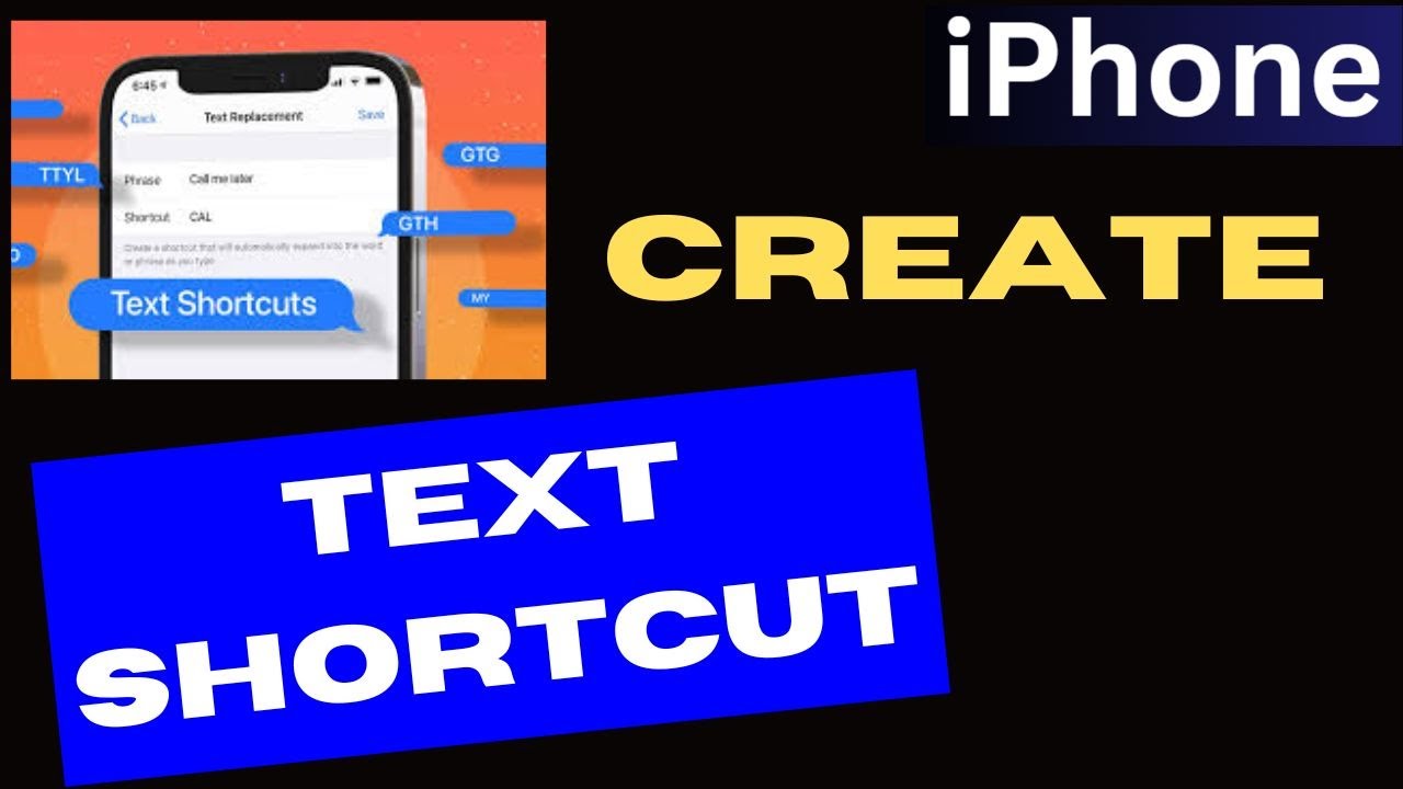 Create Text Shortcuts on iPhone