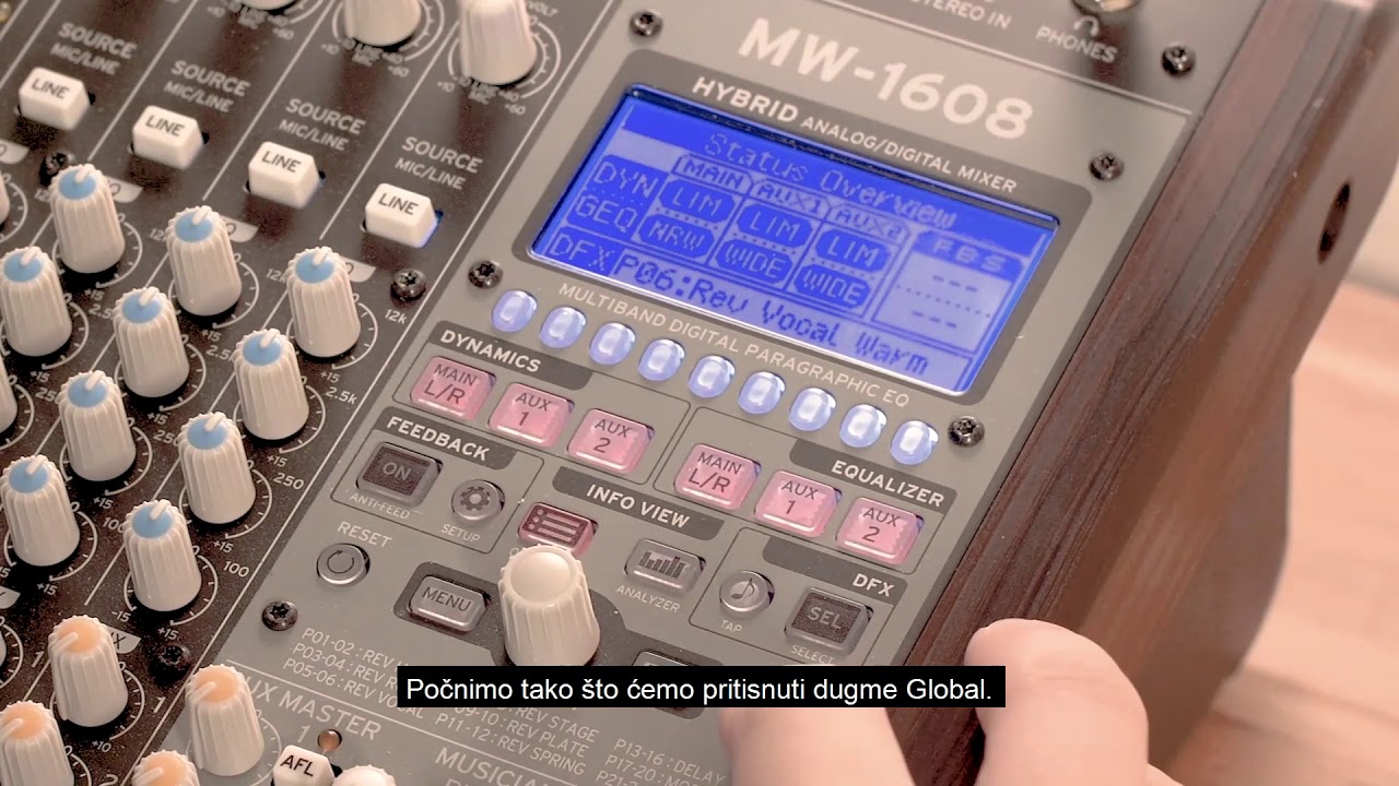 Korg Soundlink video tutorijal Ep. 8 od 8: Izmene, čuvanje i pozivanje globalnih podešavanja