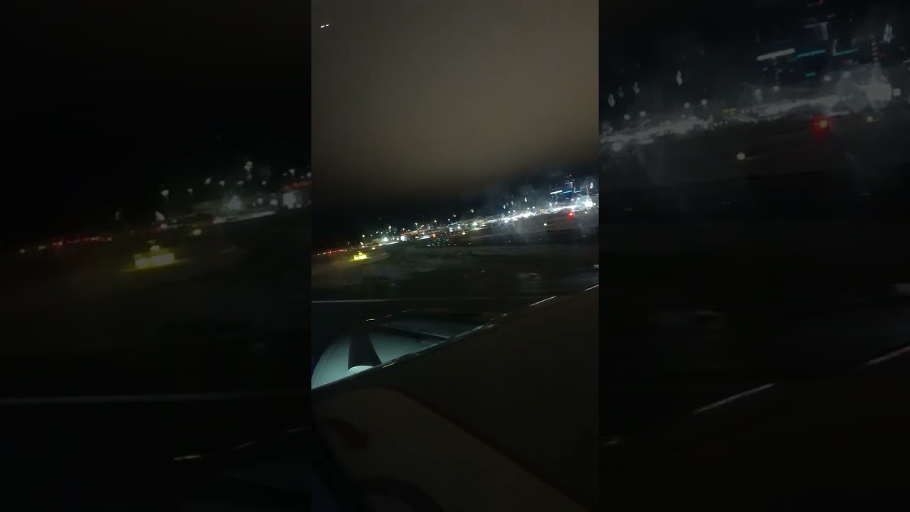 SAS A320 take off from Stockholm to Umea 