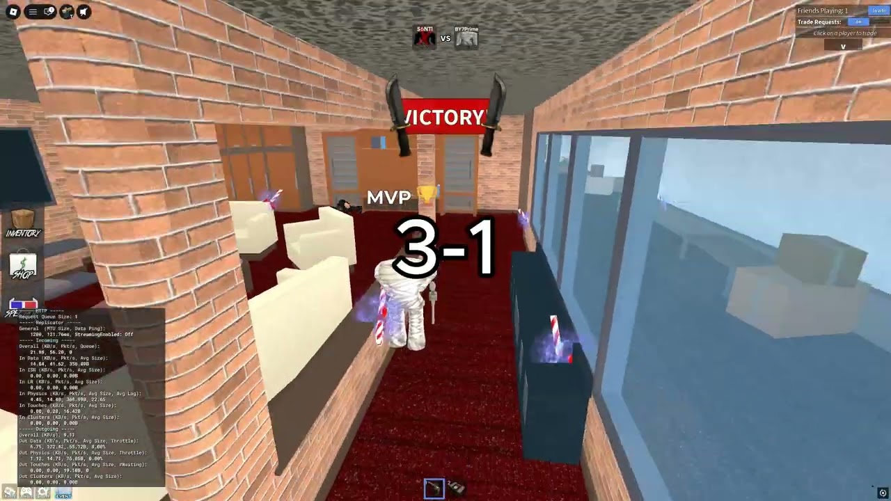 1v1 bet vs S6NTl In MM2