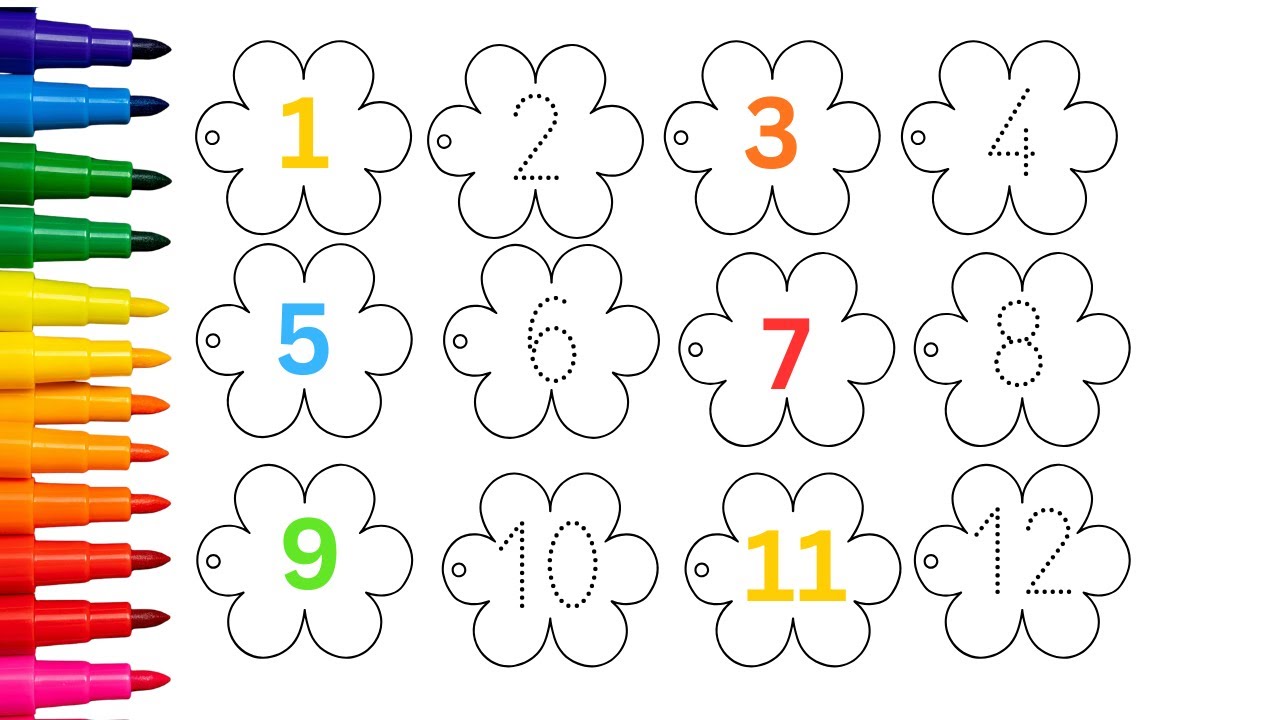COUNTING NUMBERS | WRITE AND READ NUMBERS | 123 LEARNING FOR KIDS | 1 TO 12 COUNTING FOR TODDLERS ?!
