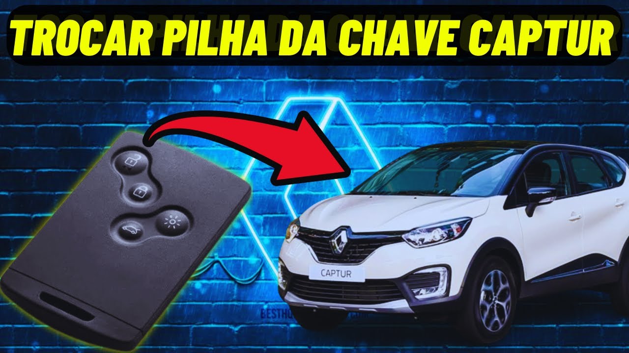 ✅ COMO SUBSTITUIR A BATERIA DA CHAVE do RENAULT CAPTUR   Tutorial Passo a Passo