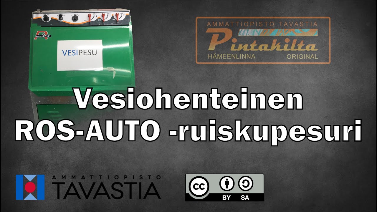 Vesiohenteinen ruiskupesuri