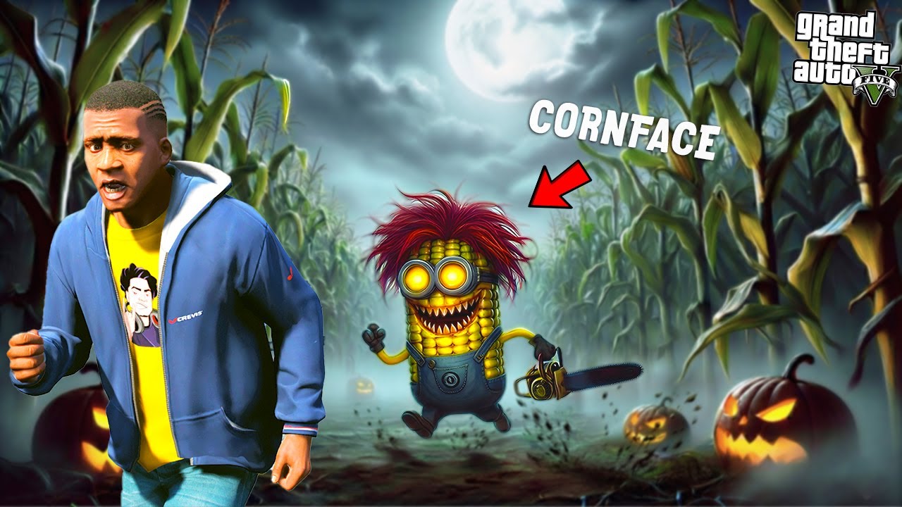 Franklin and Shinchan Trapped Inside Haunted Cornfield on GTA 5  In GTA 5 | Paradox FTW