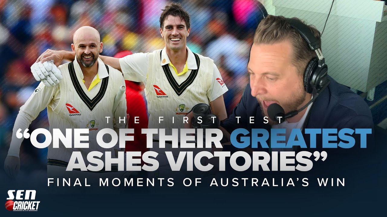 The final runs of Australia's EPIC Ashes victory at Edgbaston - SEN Cricket commentary highlights