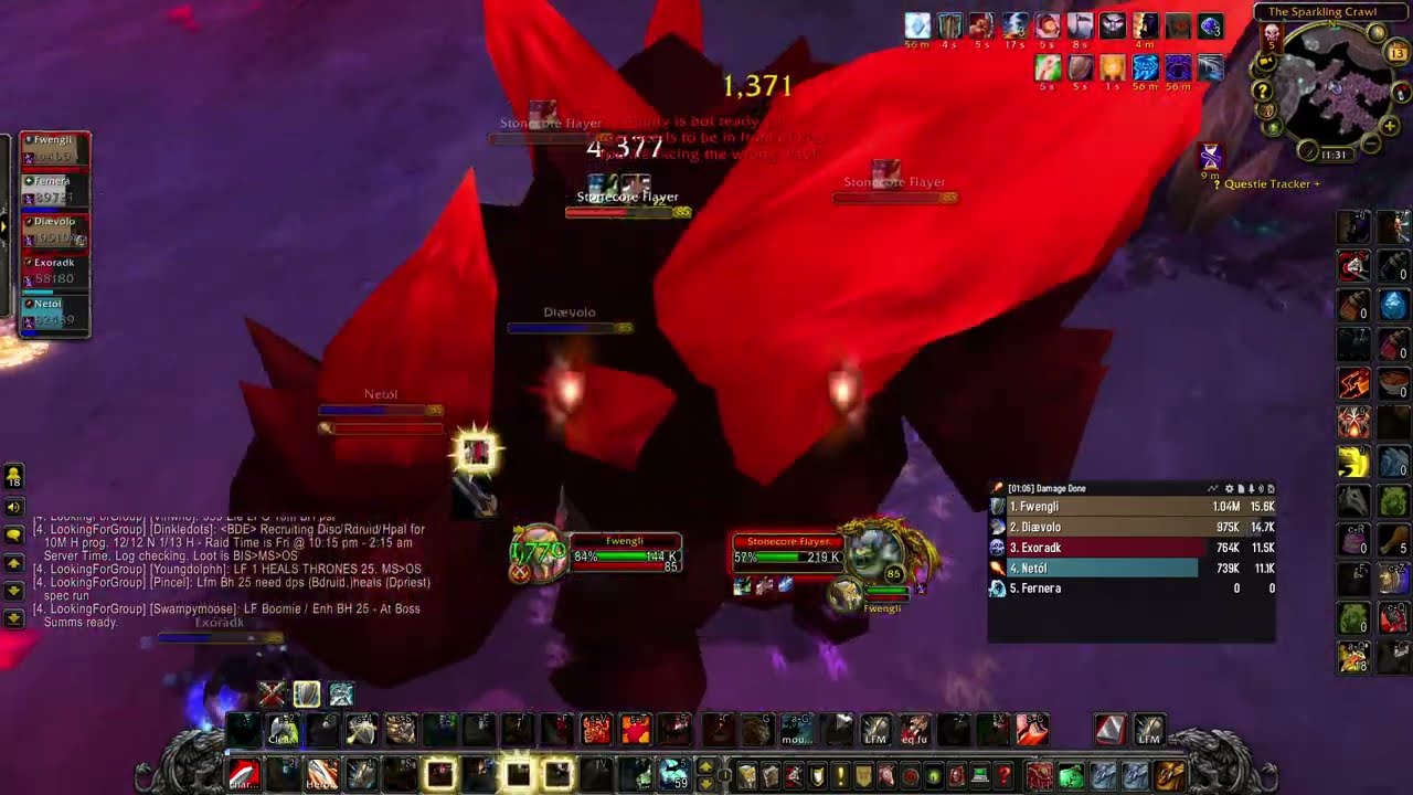 WoW Cataclysm Classic protection warrior pve Heroic The Stonecore 3