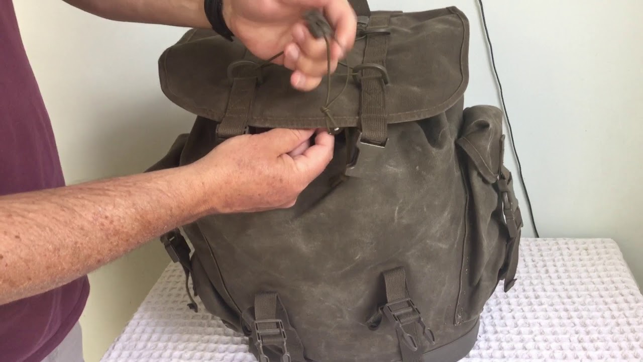 Bundeswehr 30Ltr Alpine Day Pack (Rare Canvas Model)