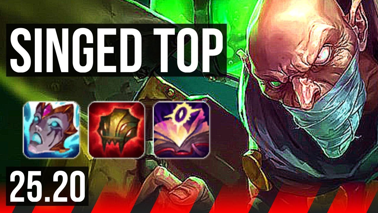 SINGED vs DARIUS (TOP) | 65% winrate, 7/2/9 | EUW Master | 25.20