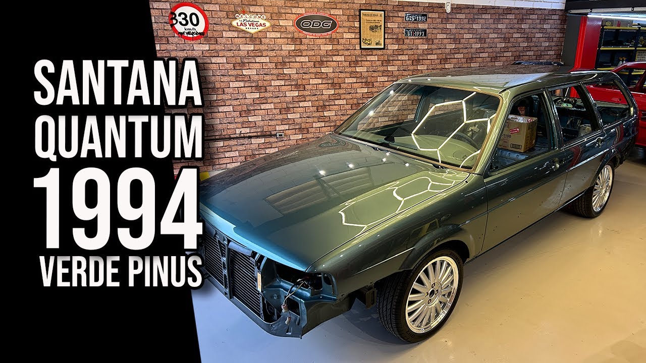 Cadê a minha Santana Quantum GLSi 2000 1994 Verde Pinus? Atualização de pintura!