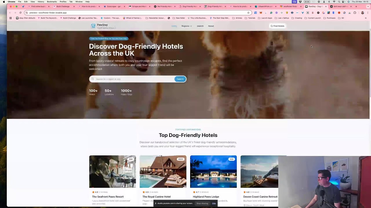 Day 3 BTK Challenge / Building a profitable location directory with AI progress
