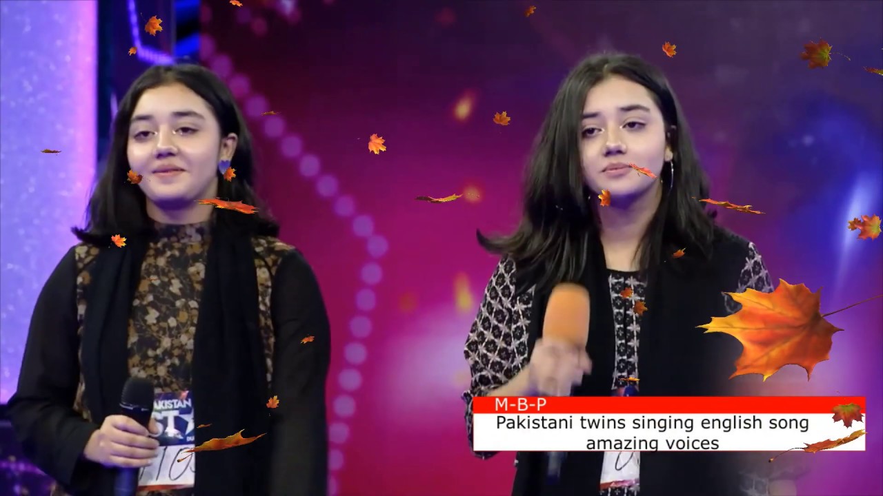 Pakistani twins Singing English song melodious voice