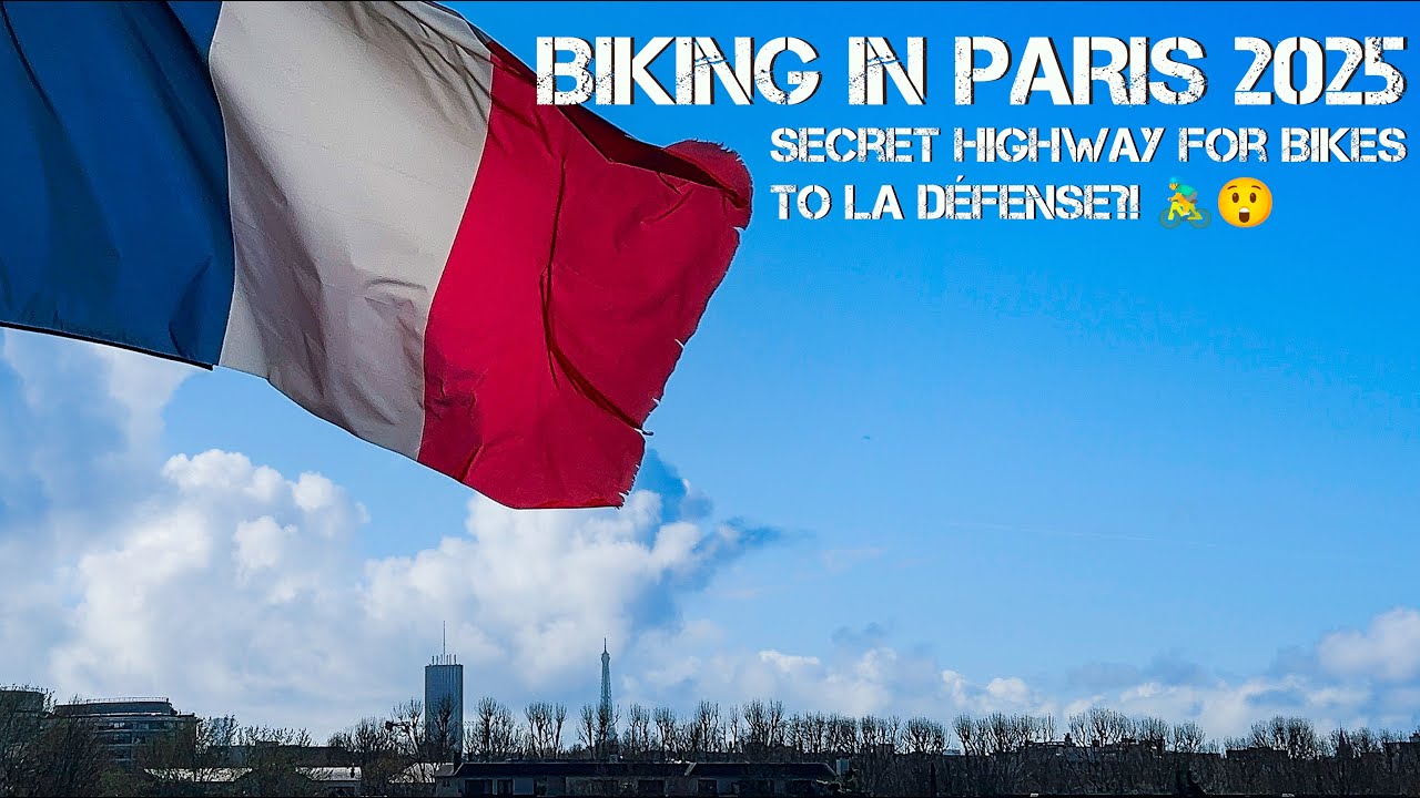 BIKING IN PARIS 2025: Secret Highway for Bikes to La Défense?! 🚴‍♂️😲