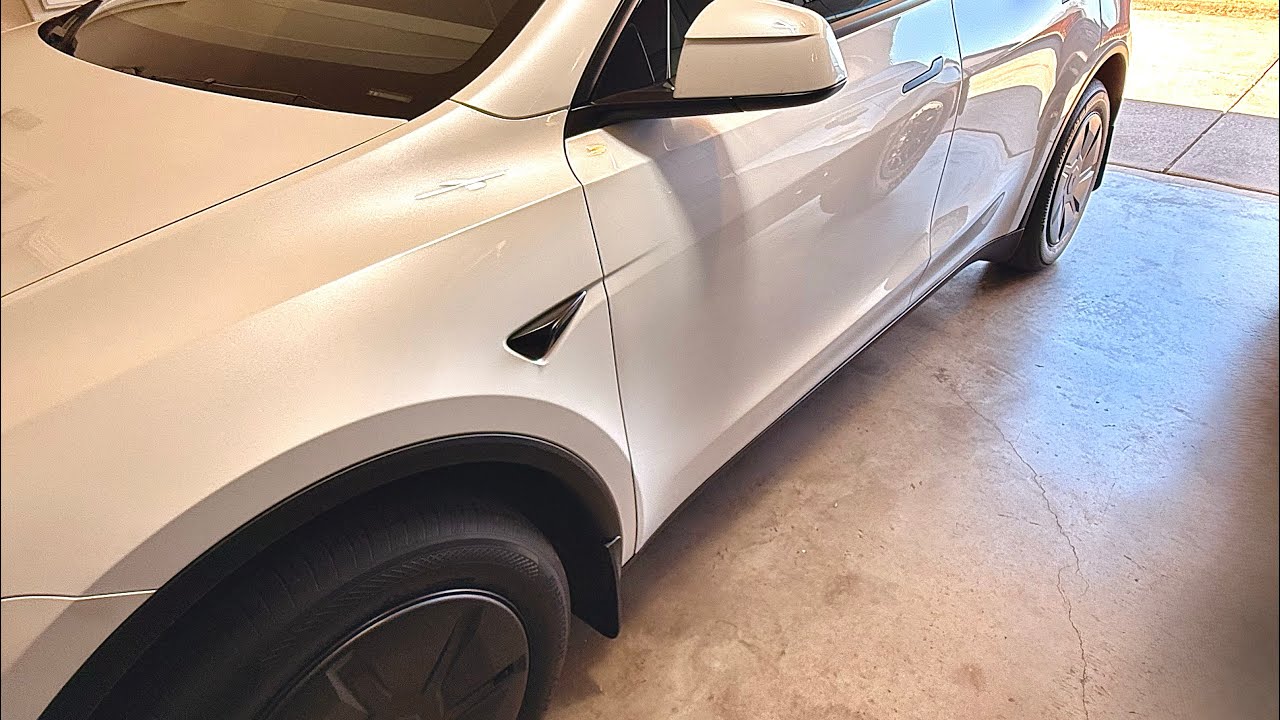 Goodbye Rock Chips-Hello Clean Tesla: Mudflaps Transformation 😲🤗‼️