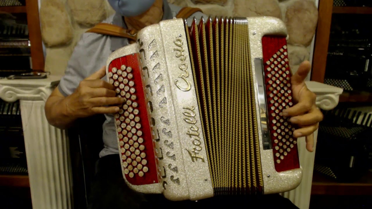3882 - Gold Sparkle Fratelli Crosio Chromatic Button Accordion C System MMM 77 96 $3999