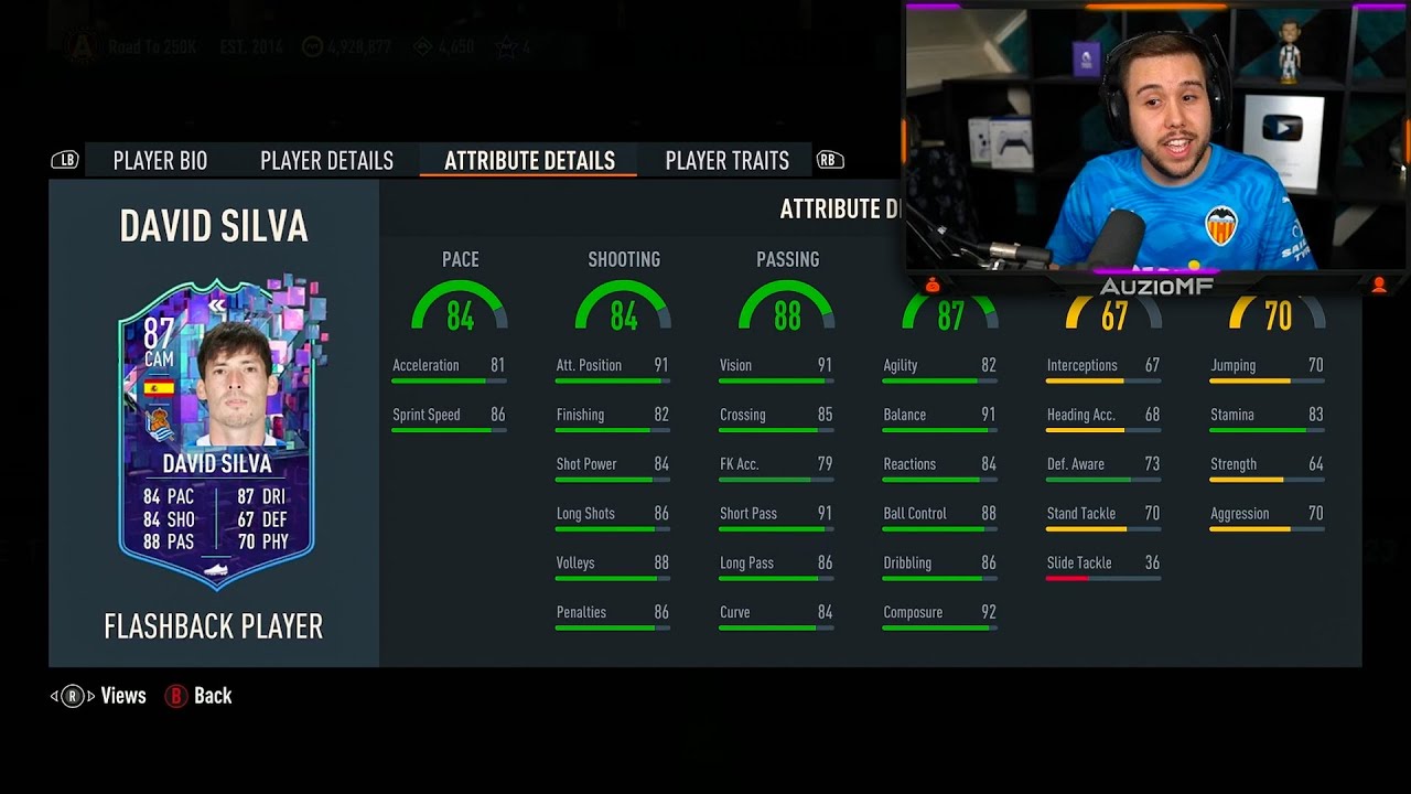 Auzio Reacts to 87 Flashback David Silva SBC