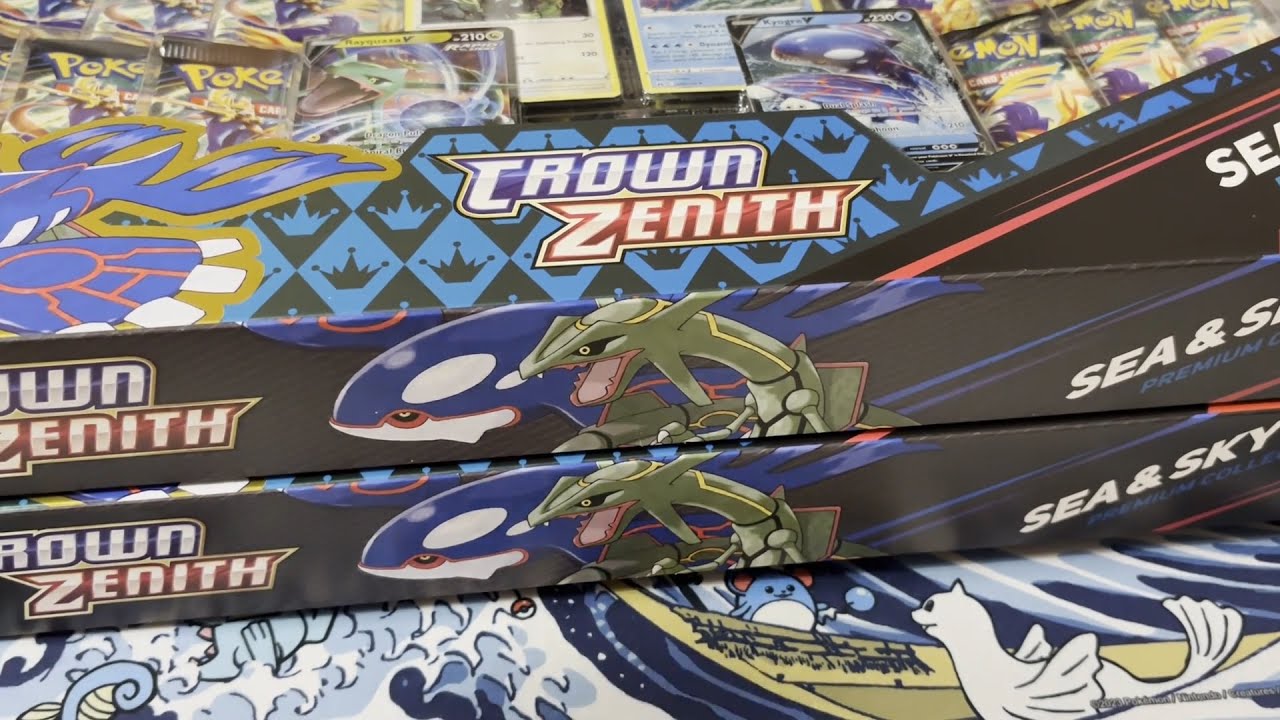 Opening *2* Pokemon Crown Zenith Sea and Sky Collections From Sams Club
