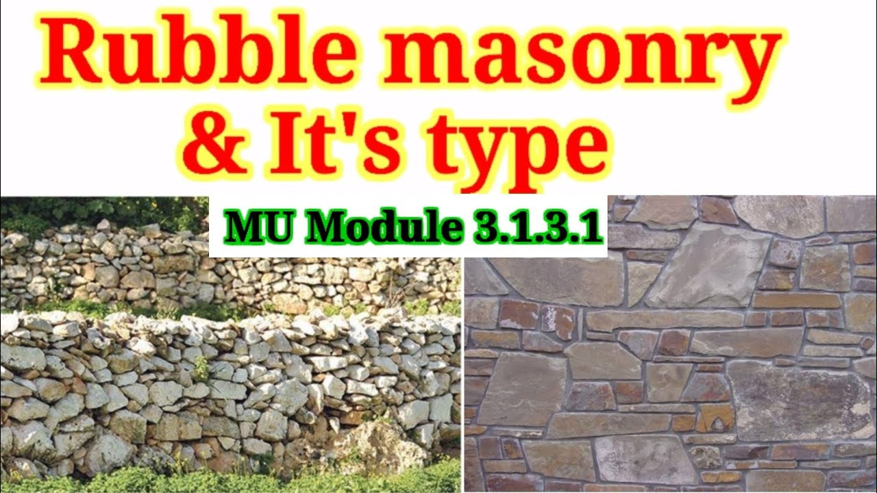 The Ultimate Rubble Masonry Classification System You Didn't Know You Needed