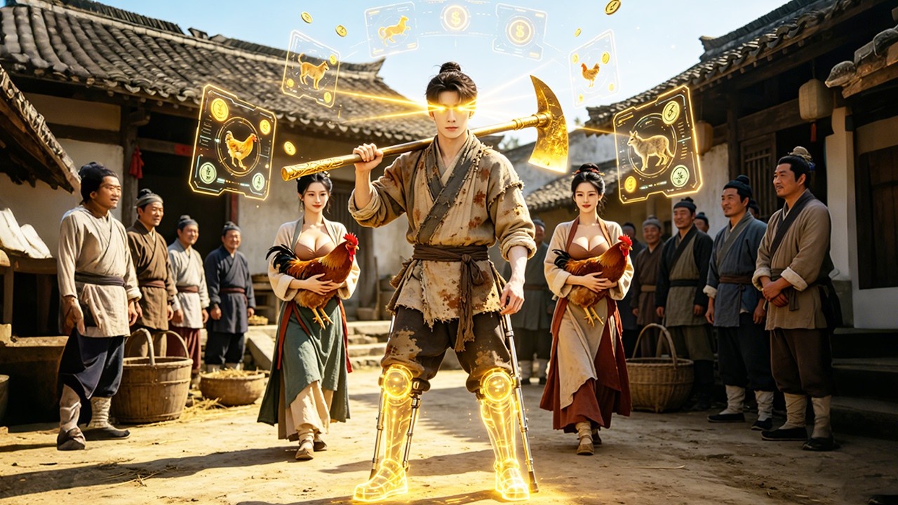 饑荒年農村小夥成家族唯一壯男，覺醒神秘系統照顧5個妹妹，成當地首富，一年生十胎！#短劇 #逆襲 #萌娃 #親情