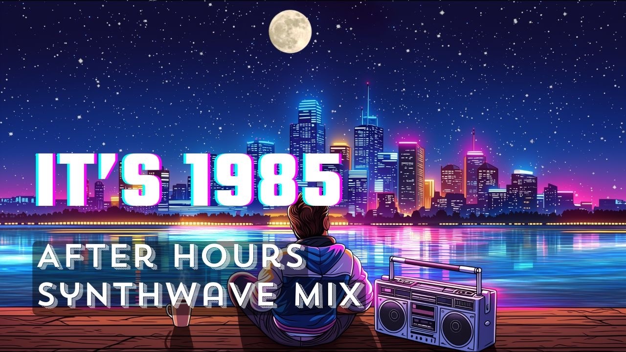 YouTube Title Waterfront Night Synthwave ’88 🌙  Synthwave for Work