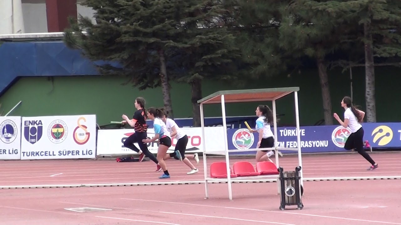 Ankara Liseler il eleme yarışları 4X100 metre kızlar
