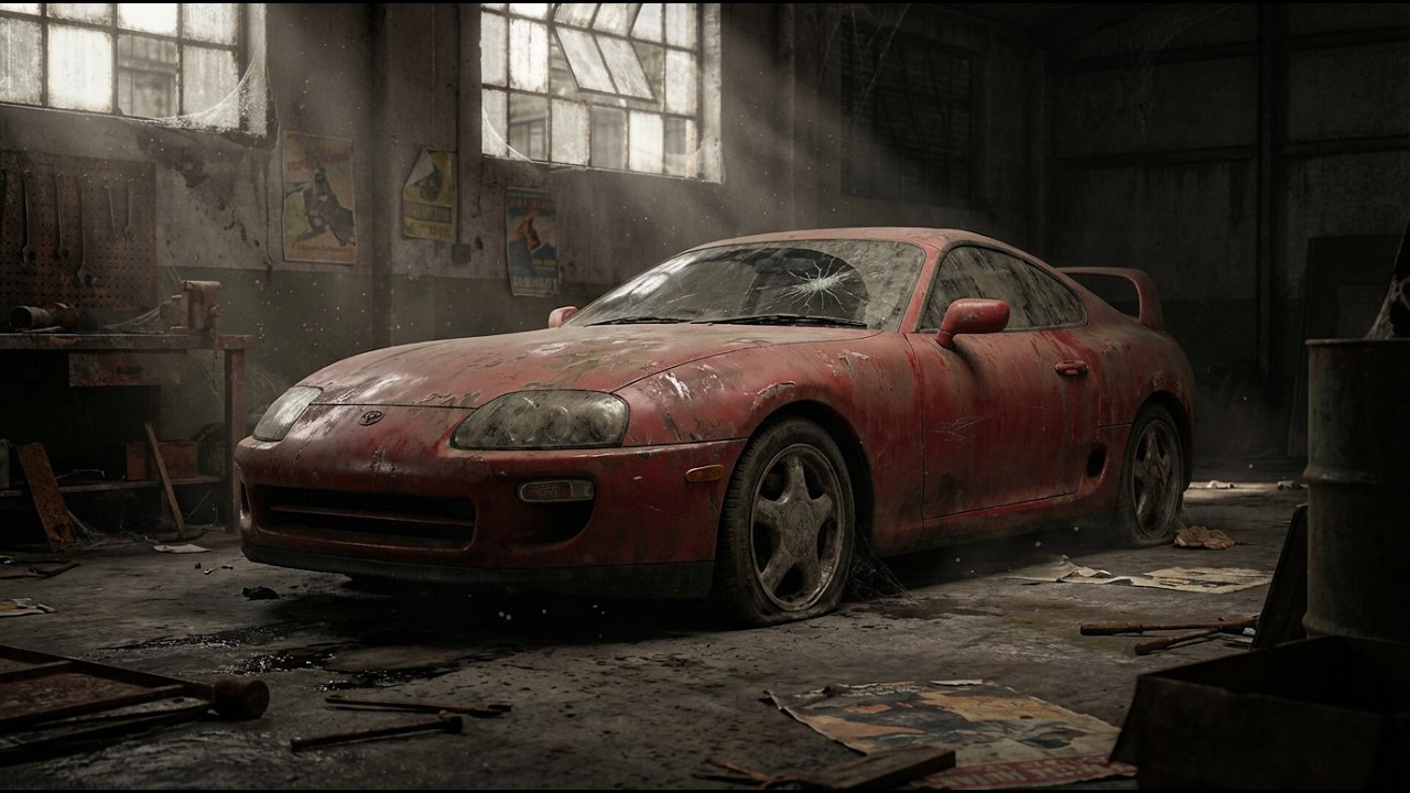 Abandoned Toyota Supra Mk4 1998 Restored | Full ASMR Car Rebuild from Start to Finish