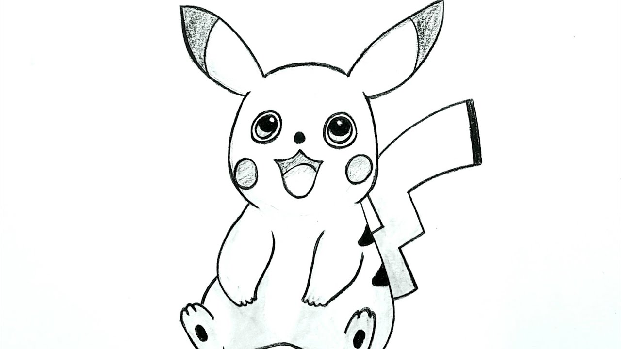 Çizim egitimi -yeni baslayanlar icin pikachu Adam nasil cizilir - ogretici kolay cizim