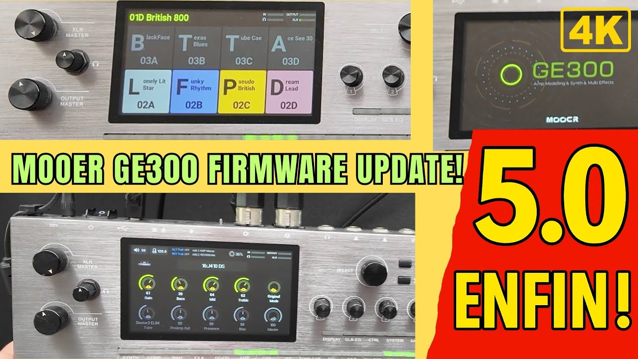 Mooer GE300 : la MAJ 5.0 qu’on n’espérait plus est là !