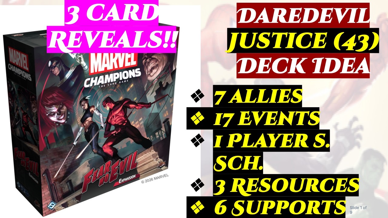 Daredevil Reveals & Justice Deck Idea | Marvel Champions